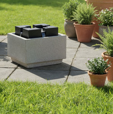 Oasis Solar Water Feature Garden Fountain Outdoor LED Garden Fountain Decore