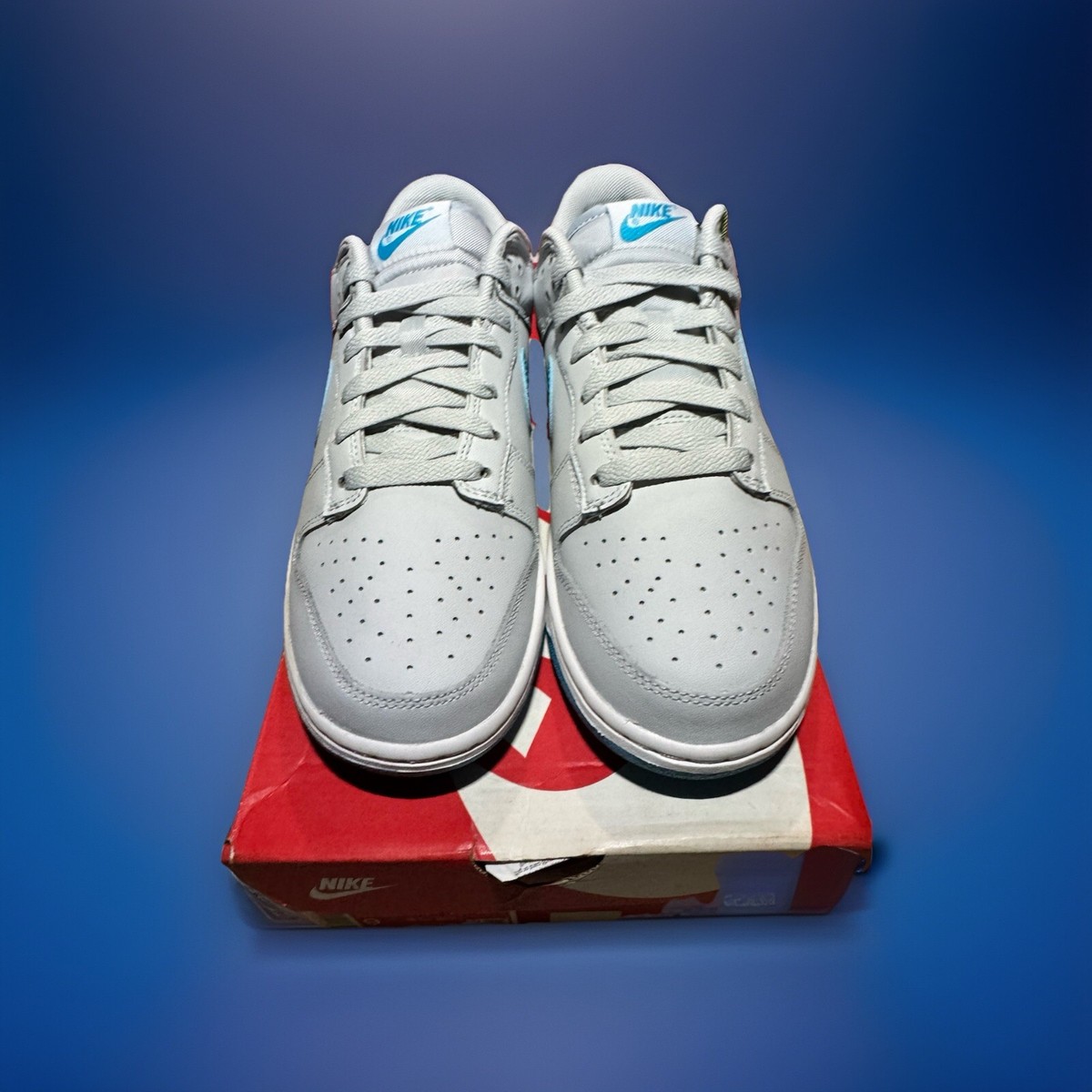 Nike Dunk Low Retro Pure Platinum Blue Lightning DV0831-001 
