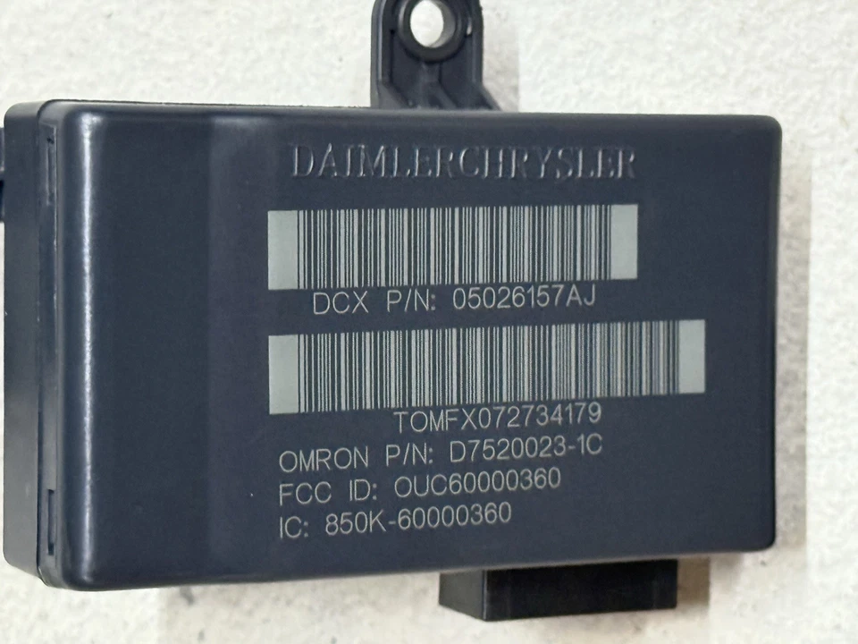 2007-2014 Dodge Avenger Sebring Immobilizer 5026157AJ VIN Programmed Plug & Play - Image 3 of 4