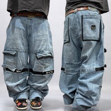 Marithe Francois Girbaud Shutter Pants Y2K Baggy Black Brown Mens Size 42