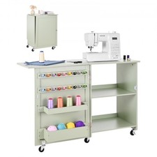 Folding Sewing Table, Multipurpose Sewing Machine Table with Compact Design,...