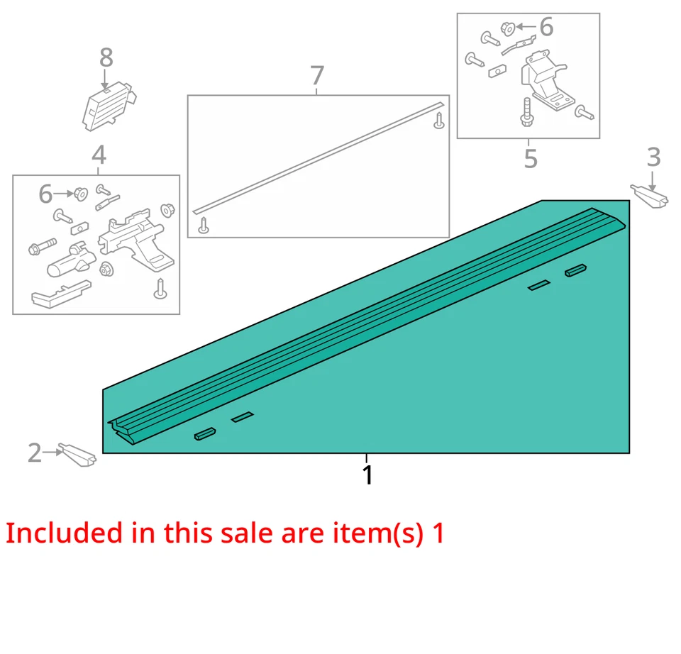 Se adapta a 18-24 FORD EXPEDITION Limited LH Driver Power estribo 122,5" WB OEM Foto 4 de 4