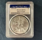 2020-(W) 1oz “West Point Mint” Silver Eagle PCGS MS 70 - Mint CODE 70/401995087