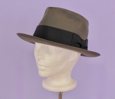 帽子 L.50s VINTAGE Portis fedora hat 1/4 58cm Fedora/Trilby Vintage Hats for Men 7 1/4 Size for sale | eBay