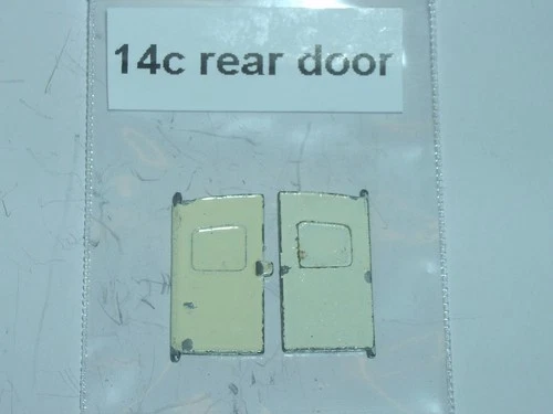 Original rear doors set of 2 for Matchbox Lesney 14c Bedford Lomas LCC Ambulance