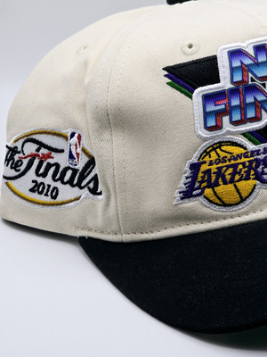 LA Lakers Boston Celtics 2010 NBA Finals Mitchell & Ness Caddy Fit