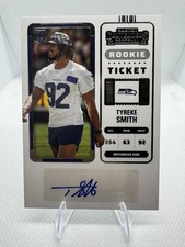 Tyreke Smith RC Auto 2022 Panini Contenders #226 Seattle Seahawks