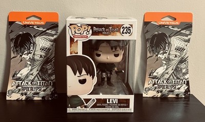 Attack on Titan Bundle | Levi Funko POP! #235 + x2 Sealed AoT Booster Packs 