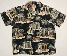 Vintage RJC Hawaiian Shirt Mens Size 2XL Tropical Island Surf Beach Aloha USA
