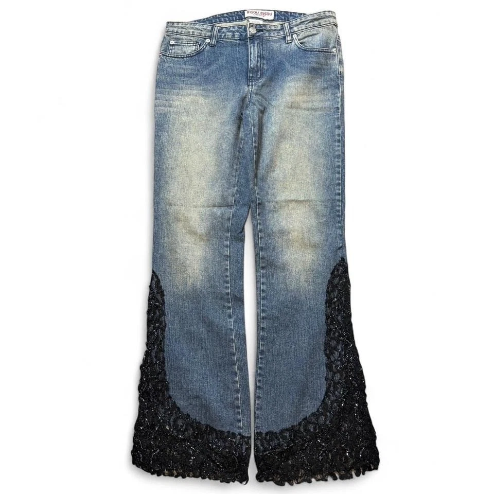 ameri vintage JEWEL BIJOU WIDE DENIM S 【公式通販】