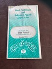 Cabbage Patch Kids Collectors 1990 Hasbro Original Myra Phyllis Cert of Adoption