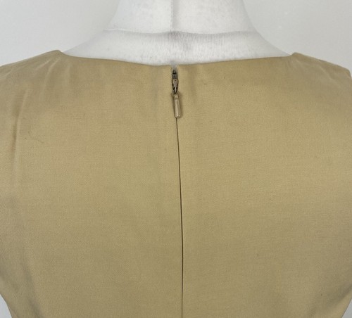 Vintage Laura Ashley Maxi Dress Beige Silk Mix Sz 10 UK Ladies - Picture 7 of 16