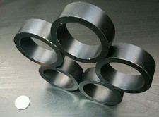 1 Huge Neodymium N40 Ring Magnet Strong Rare Earth  2" x 3/4" DIAMETRIC Poles
