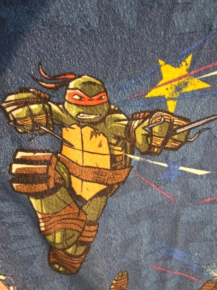 复古 20 世纪 80 年代忍者神龟双床贴合床单 — 第 4/4 张图片