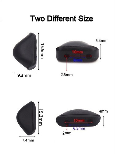 Nose Pad For Oakley DOUBLE EDGE,CROSSLINK,BADMAN,MADMAN, CHAINLINK,TURBINE Black - Picture 3 of 4
