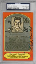 Stan Coveleski, Cleveland Indians — Autographed HOF Dexter Press Postcard — PSA