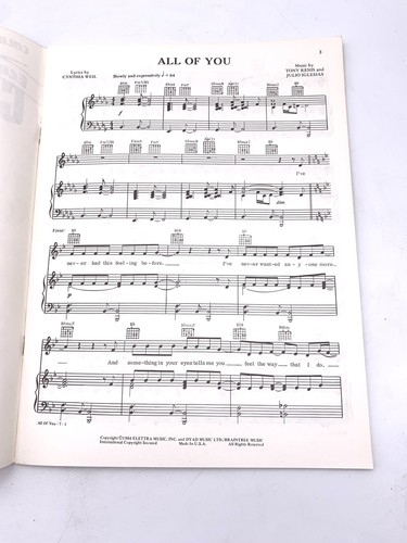 Columbia's Econo-Line Series Chart Busting Pops #1 80's Piano Vocal Guitar - Picture 4 of 4