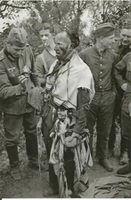 German WW II Photo  --  Jewish Man With Soldiers