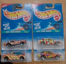 1995 Hot Wheels  Fast Food Series  4 Car  Set 