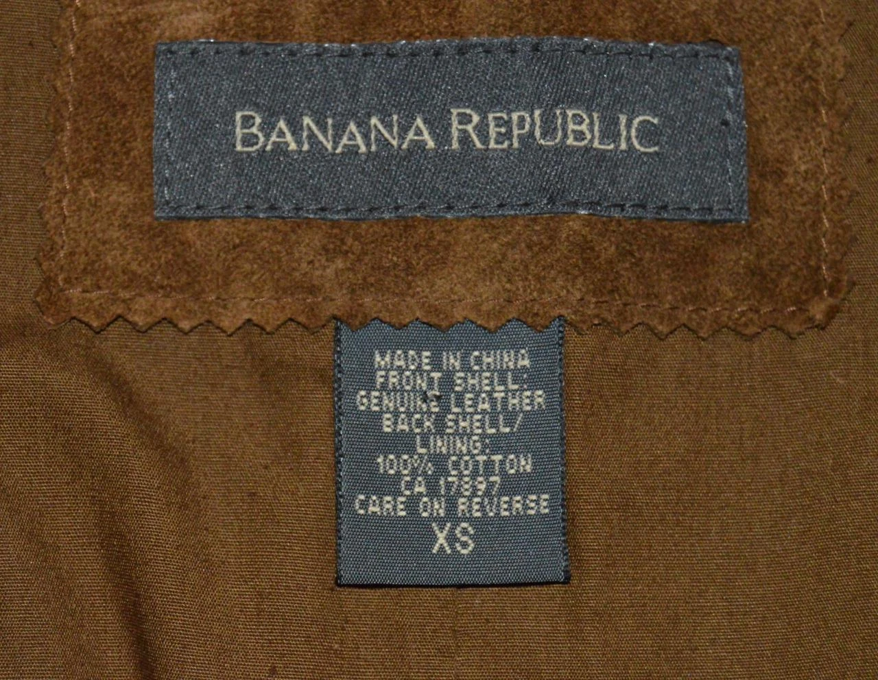 banana-republic suede leather button front 4 pocket 