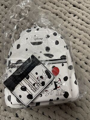 NWT. RARE 101 Dalmatians Disney Loungefly Backpack and Wallet. Amazon.com | Loungefly x Disney 101 Dalmatians Striped Faux  main image 2