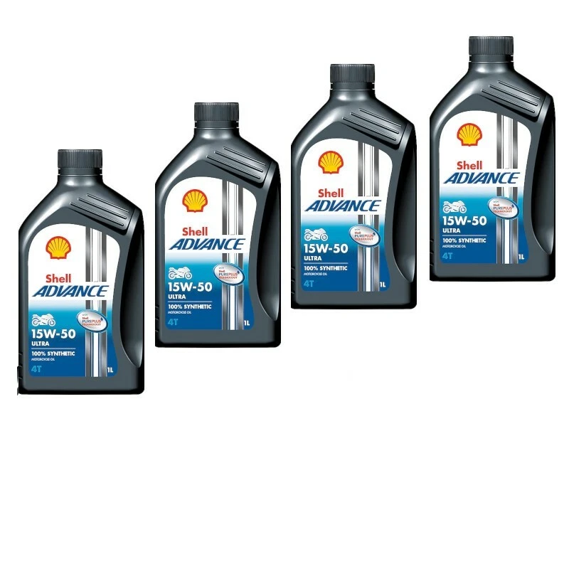 Shell Advance Ultra 4 T 15W50 SM MA2 -100% Sintetico - Nuova Formula PurePlus