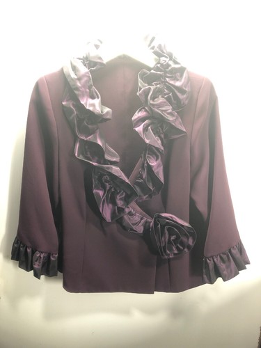 Custom Made Women's Royal Purple Business Blazer Jacket S Tailor-Made