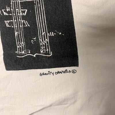 Vintage 80s NYC Gravity Graphics T Shirt Music Dance Art Lesbian