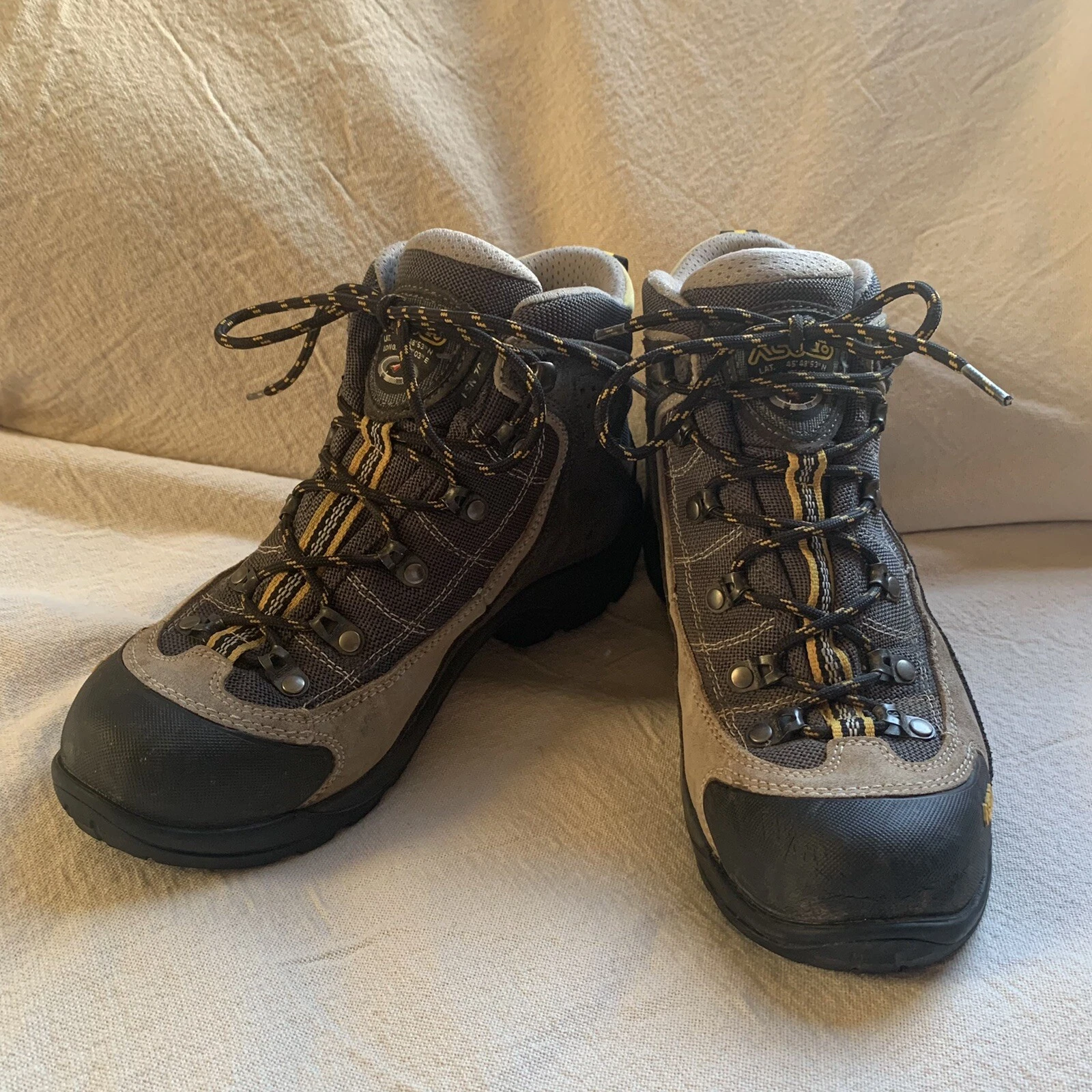 Asolo Gore-Tex Hiking Hiker Backpacking Camp Brown Leather Boots Women Size 7.5