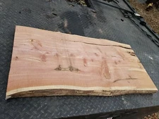 Red Cedar Live Edge 18 X 39 X 1 3/4" Lumber Resaw  Rough Sawn Table Top #317