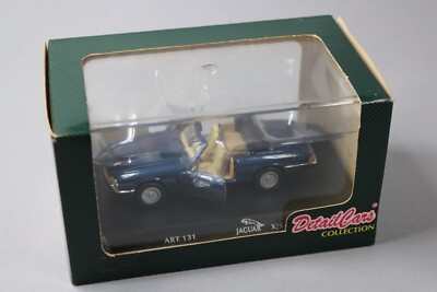 Miniature Jaguar XJS Coupé Cabriolet Bleu Foncé - 1/43 - Detail Cars - Très Bon état