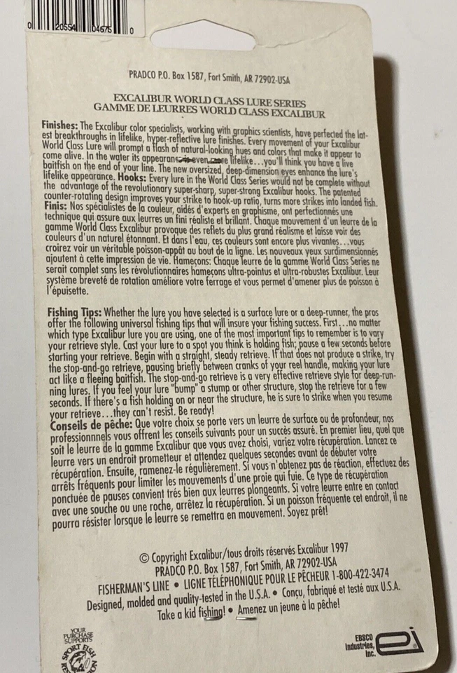 Vintage Rebel Excalibur Shad R L7 Gold Shiner Foto 2 de 2