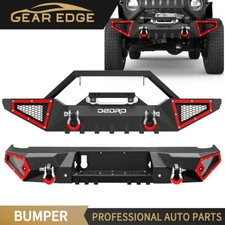 Front or Rear Bumper for 2020- 2025 Jeep Gladiator JT w/ Winch Plate & D-Rings