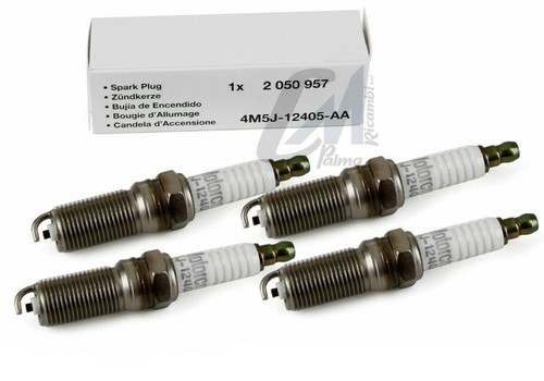 KIT 4 CANDELE ORIGINALI FORD MOTORCRAFT OE 2050957 B-MAX / C-MAX FIESTA IV FOCUS - Foto 1 di 8