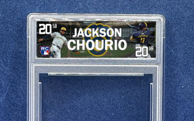 JACKSON CHOURIO 2024 Topps Now Youngest 20/20 In MLB History Custom Slab Case