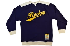 Stall & Dean Mens Rucker Basketball Navy Blue Sweater NWT 3XL