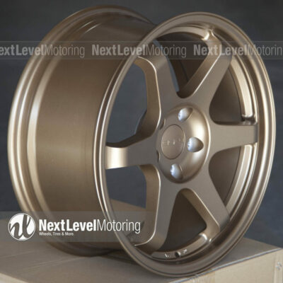 9SIX9 18x8.5 5x114.3 +20  MATTE BRONZE TE37 STYLE WHEELS FITS MITSUBISHI EVO ...