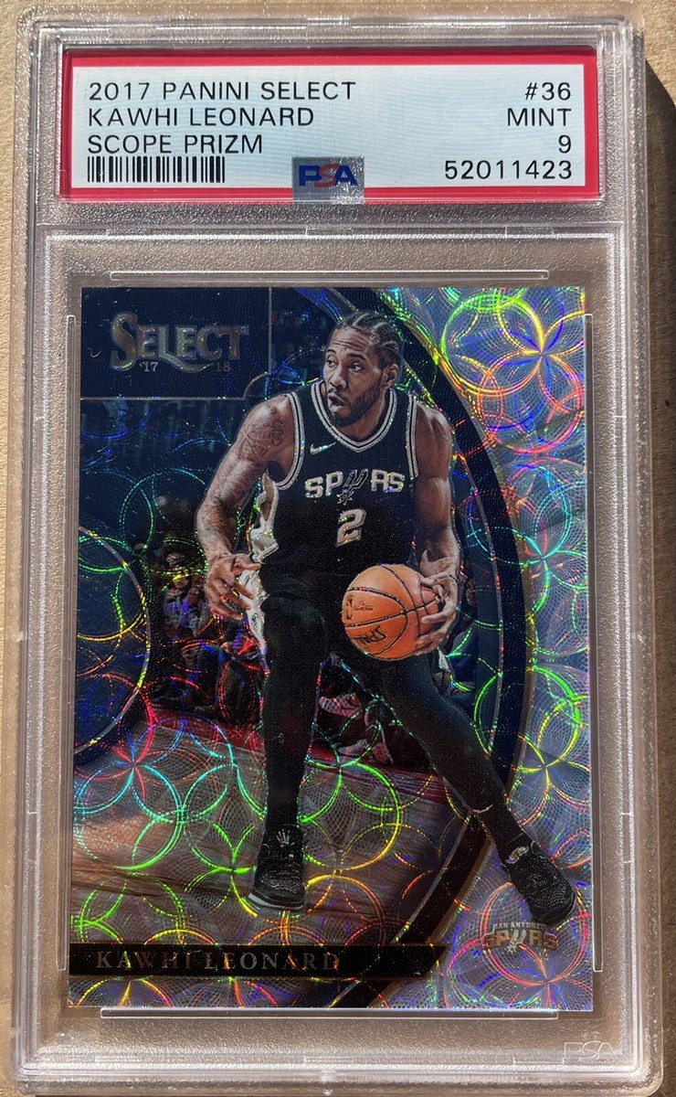 Kawhi Leonard 2017 Panini Select Scope Prizm #36 PSA 9 Kawhi Leonard 2017 Panini Select Scope Prizm #36 PSA 9
