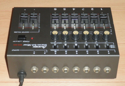 DJ機材 AMDEK STEREO 6ch mixer MXK-600 ROLAND AMDEK MXK-600 STEREO 6 CHANNEL VINTAGE ANALOGUE MIXER