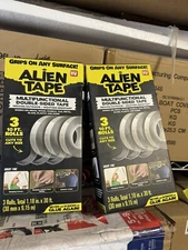 (2 Boxes) Alien Tape 3-Pack Double Sided Any Surface Tape Indoor Outdoor