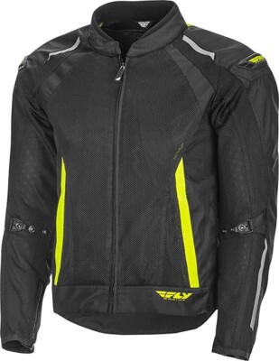 Fly Racing Coolpro Mesh Jacket Black/Hi Vis Yellow 2X - new with tags ...