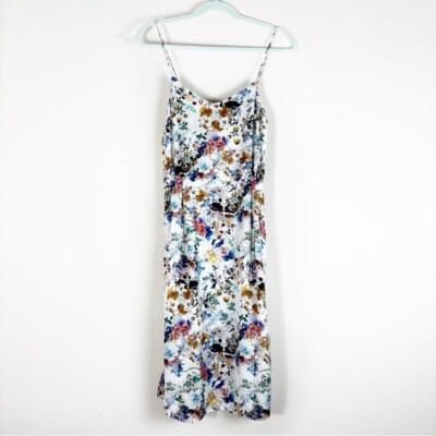 silk printed dress zara Yellow floral Silk Dress From Zara by Zara