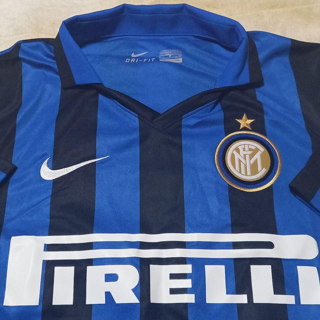 Nike Inter Milan Nagatomo 55 ユニフォーム Inter Milan 2010-2011 Home Shirt #55 Nagatomo - Online Store
