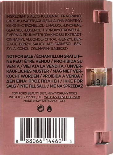 Tom Ford Cafe Rose Eau De Parfum Vial Spray Women 0.05 Oz / 1.5 ml Sample Size! - Picture 5 of 5