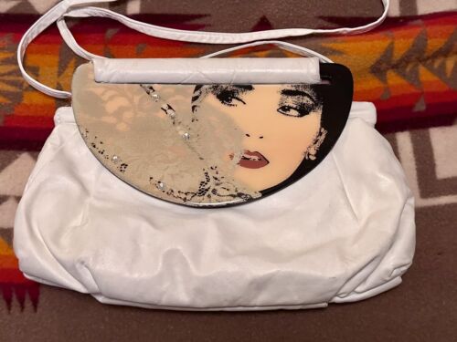Vintage 80s Patricia Smith Moon Bags Purse Beauti… - image 1