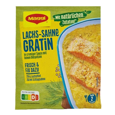 12x Maggi Fix & Fresh   Lachs-Sahne Gratin salmon & cream gratin spice mix
