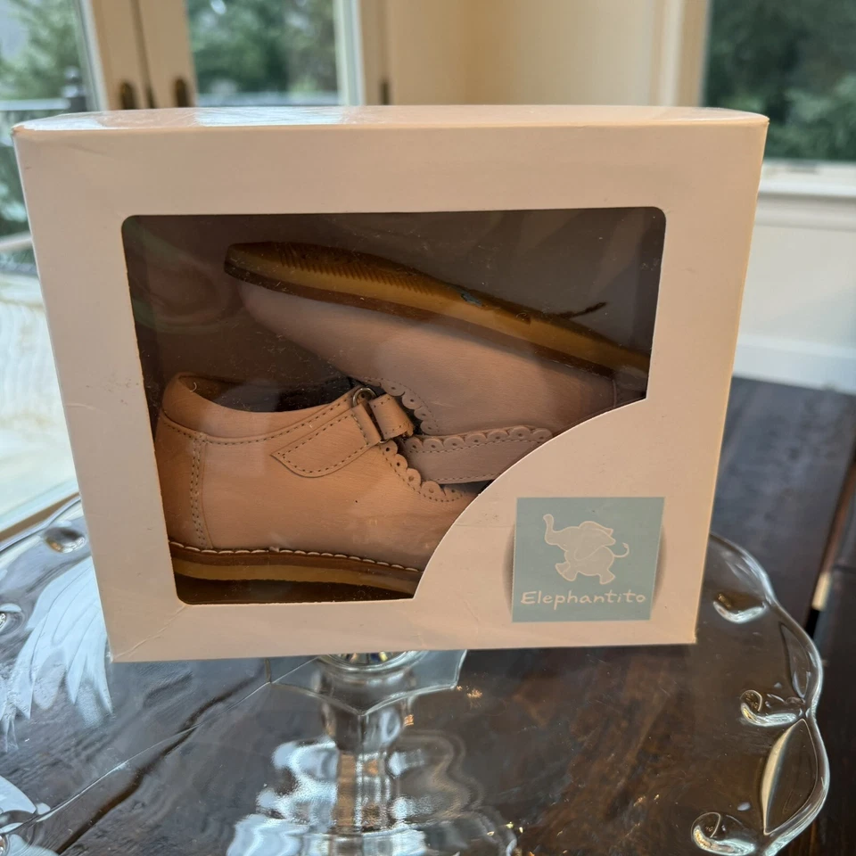 Elephantito Niña Rosa Mary Jane Zapatos Festoneados Bebé Niño Pequeño Talla US 5 NUEVOS CON ETIQUETAS Foto 2 de 4