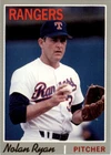 1992 Baseball Cards Magazine '70 Topps Style #45 Nolan Ryan Texas Rangers