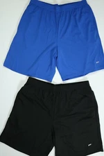 Men’s Amazon Essentials Black & Blue Athletic Shorts  2 Pack NEW!