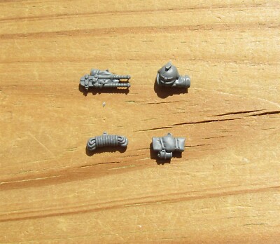 40K Astra Militarum Cadian Upgrade Bedrolls/Bolt Cutter/Helmet/Rope Bits 4 Bitz